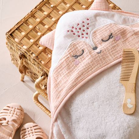 Cape de bain bébé louison Ecru 4 - vertbaudet enfant 