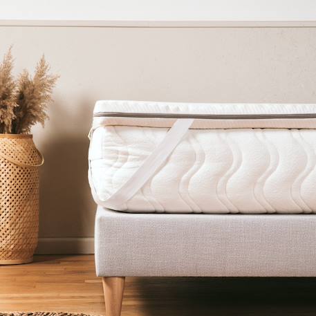 Surmatelas latex naturel Blanc 1 - vertbaudet enfant 