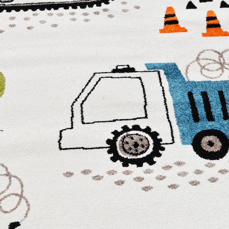 Tapis enfant trucks certifié oeko-tex Ecru 6 - vertbaudet enfant 