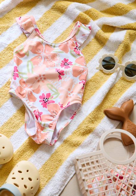 Maillot de bain 1 pièce enfant rosara Peche 1 - vertbaudet enfant 