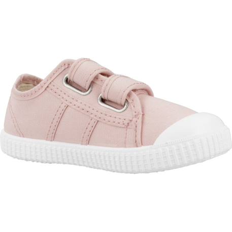 Baskets basses  à scratch Rose petalo+Rose skin 11 - vertbaudet enfant 