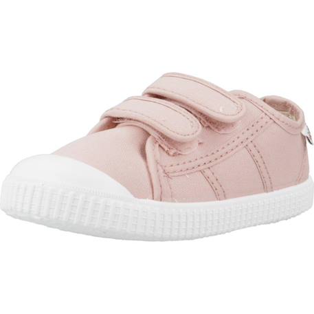 Baskets basses  à scratch Rose petalo+Rose skin 10 - vertbaudet enfant 