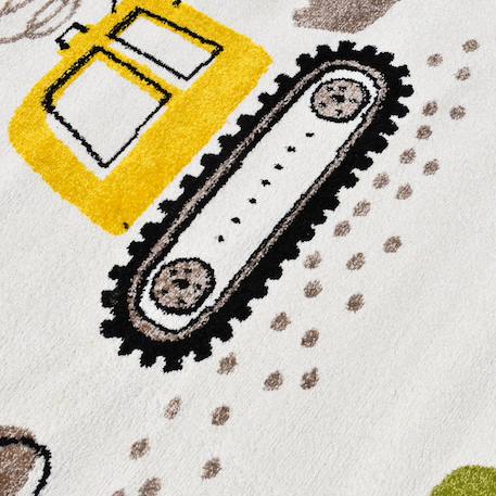 Tapis enfant trucks certifié oeko-tex Ecru 5 - vertbaudet enfant 
