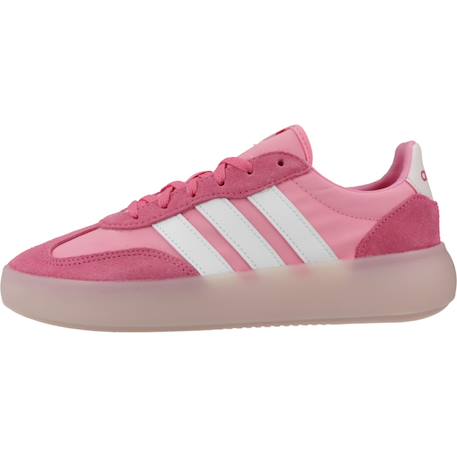 Baskets fille en cuir à lacets urbain Rose pink 2 - vertbaudet enfant 