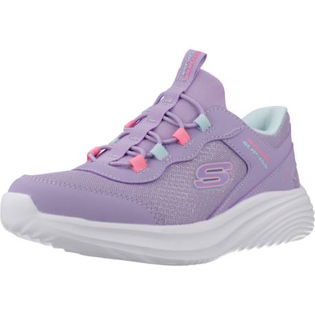 Baskets enfant fille légère souple Bleu mnt+Noir blk+Rose ltpk+Violet lav 22 - vertbaudet enfant 