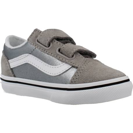 Baskets enfant garçon en tricot Argent plata 5 - vertbaudet enfant 