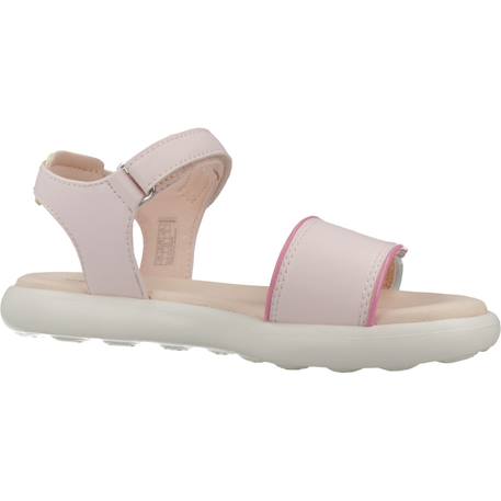 Sandales fille modèle j sandal puffypop Blanc+Blanc c0653+Rose 17 - vertbaudet enfant 