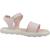 Sandales fille modèle j sandal puffypop Blanc+Blanc c0653+Rose 17 - vertbaudet enfant 