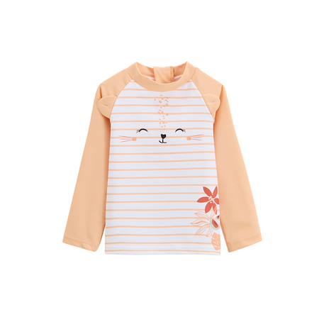 T-shirt de bain fille de protection uv calvi Corail 2 - vertbaudet enfant 