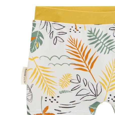 Maillot de bain garçon 2 pièces t-shirt de protection uv et boxer baroudeur Jaune 4 - vertbaudet enfant 