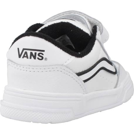 Baskets enfant garçon en cuir Blanc whtblk 3 - vertbaudet enfant 