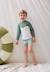 Maillot de bain garçon 2 pièces t-shirt de protection uv et boxer hello dino Kaki 1 - vertbaudet enfant 