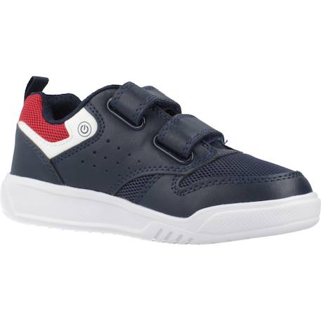 Basket garçon modèle j illuminus boy Blanc c0050+Bleu c0735 11 - vertbaudet enfant 