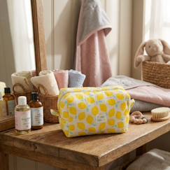 Puériculture-Trousse de toilette en coton imprimé - pop