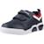 Basket garçon modèle j illuminus boy Blanc c0050+Bleu c0735 10 - vertbaudet enfant 