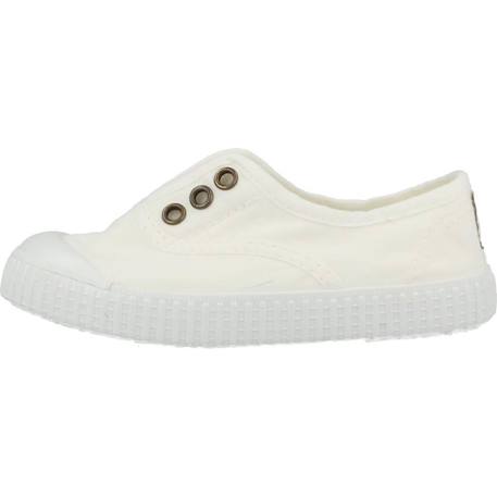 Basket garçon sans lacets à enfiler Beige+Blanc+Bleu azul+Bleu marine 8 - vertbaudet enfant 