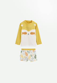Maillot de bain garçon 2 pièces t-shirt de protection uv et boxer baroudeur  - vertbaudet enfant
