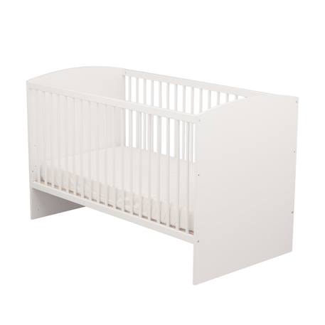 Chambre bébé 3 pièces milann, lit bébé 120x60, commode à langer et armoire 2 portes - milann Blanc 3 - vertbaudet enfant 