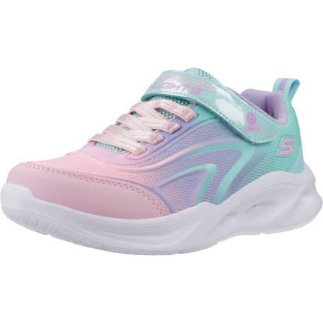 Basket fille synthétique lumineuse à led Multicolore+Multicolore aqmt+Rose+Violet 4 - vertbaudet enfant 