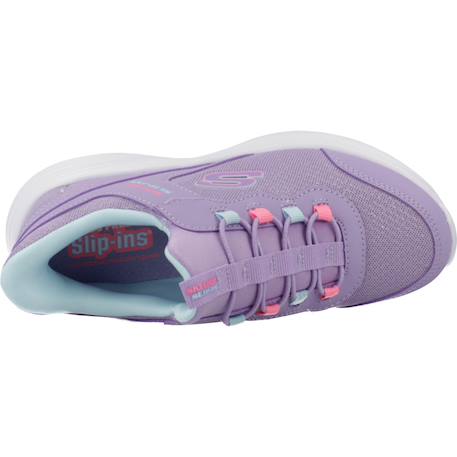 Baskets enfant fille légère souple Bleu mnt+Noir blk+Rose ltpk+Violet lav 24 - vertbaudet enfant 