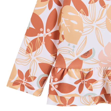 Maillot de bain fille 2 pièces t-shirt de protection uv et culotte cassis Corail 3 - vertbaudet enfant 