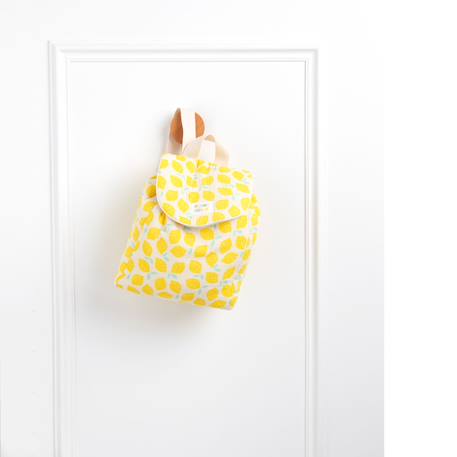 Sac à dos maternelle en coton Jaune+Rose+Vert 2 - vertbaudet enfant 