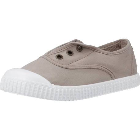 Basket garçon sans lacets à enfiler Beige+Blanc+Bleu azul+Bleu marine 4 - vertbaudet enfant 