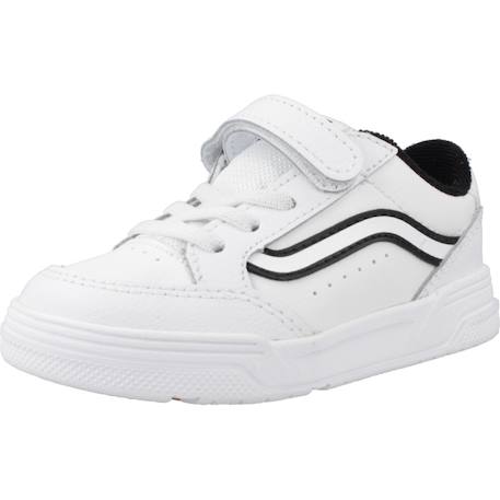 Baskets enfant garçon en cuir Blanc whtblk 4 - vertbaudet enfant 