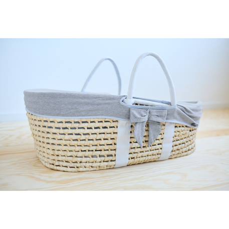 Couffin + habillage jersey Cœurs+Gris 7 - vertbaudet enfant 