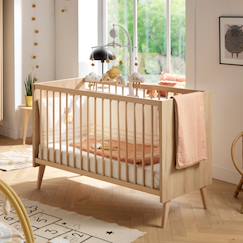 Chambre et rangement-Chambre-Lit bébé 60x120 sur pieds - bois décor hêtre charme - mia