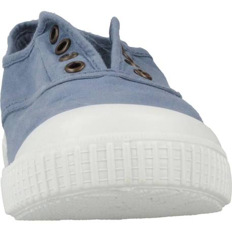 Basket garçon sans lacets à enfiler Beige+Blanc+Bleu azul+Bleu marine 18 - vertbaudet enfant 