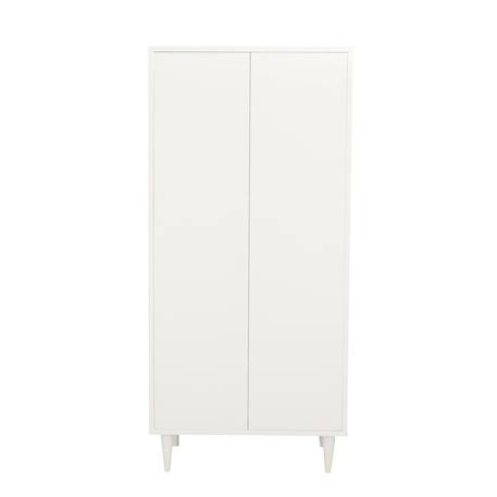 Armoire 2 portes avec étagères et penderie - ouverture push - milann Blanc 2 - vertbaudet enfant 