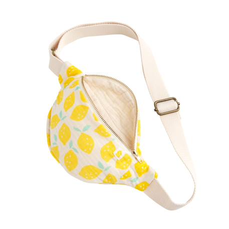 Sac banane enfant en gaze de coton imprimé citron Jaune 3 - vertbaudet enfant 