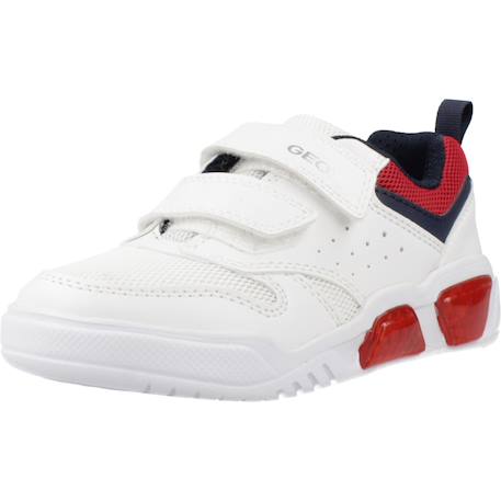 Basket garçon modèle j illuminus boy Blanc c0050+Bleu c0735 4 - vertbaudet enfant 