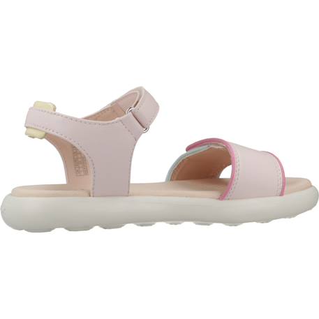Sandales fille modèle j sandal puffypop Blanc+Blanc c0653+Rose 13 - vertbaudet enfant 