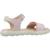 Sandales fille modèle j sandal puffypop Blanc+Blanc c0653+Rose 13 - vertbaudet enfant 