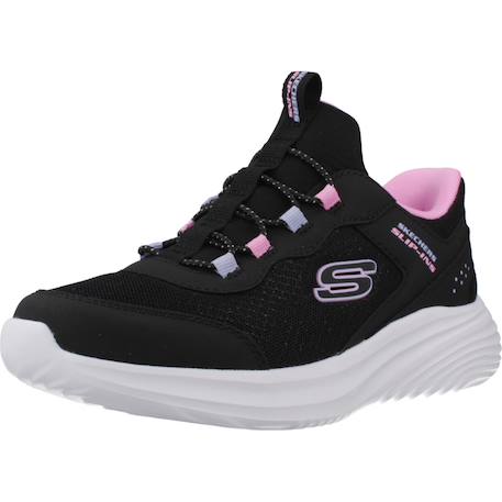 Baskets enfant fille légère souple Noir blk+Rose ltpk 4 - vertbaudet enfant 