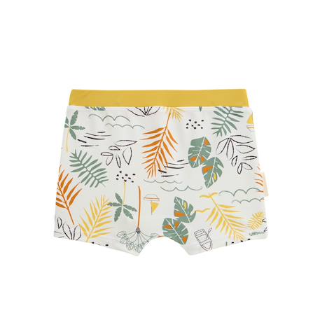 Maillot de bain garçon 2 pièces t-shirt de protection uv et boxer baroudeur Jaune 6 - vertbaudet enfant 
