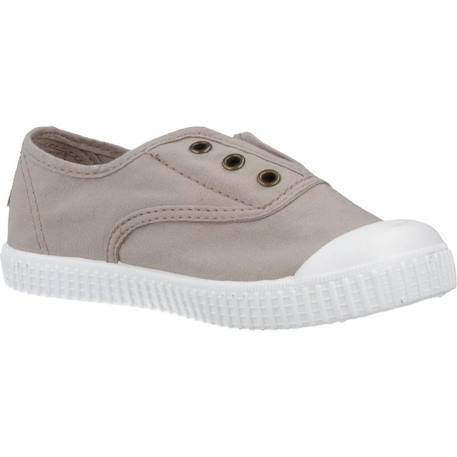 Basket garçon sans lacets à enfiler Beige+Blanc+Bleu azul+Bleu marine 5 - vertbaudet enfant 