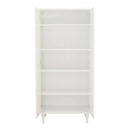 Armoire 2 portes avec étagères et penderie - ouverture push - milann Blanc 3 - vertbaudet enfant 