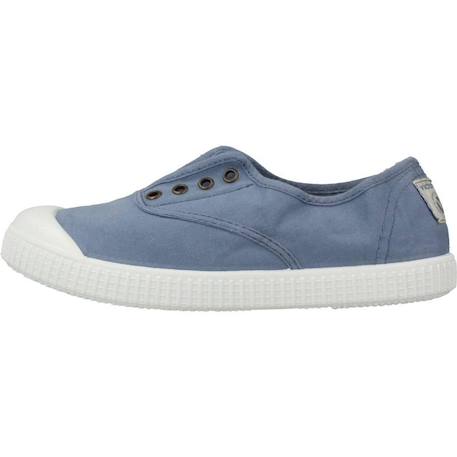 Basket garçon sans lacets à enfiler Beige+Blanc+Bleu azul+Bleu marine 14 - vertbaudet enfant 