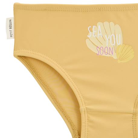 Maillot de bain fille 2 pièces t-shirt de protection uv et culotte porticcio Jaune 4 - vertbaudet enfant 