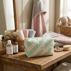 Puériculture-Trousse de toilette en coton imprimé - pop