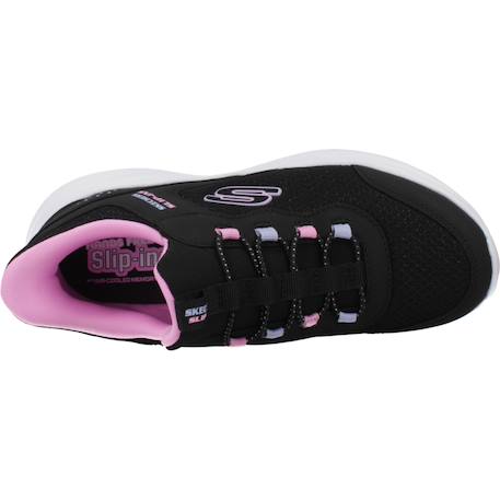 Baskets enfant fille légère souple Noir blk+Rose ltpk 6 - vertbaudet enfant 