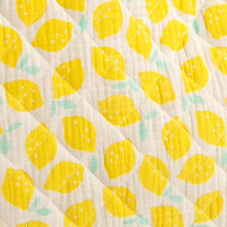 Sac cabas en gaze de coton matelassé imprimé Jaune 4 - vertbaudet enfant 