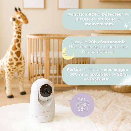 Caméra additionnelle compatible écoute bébé zen plus 2 Blanc 2 - vertbaudet enfant 