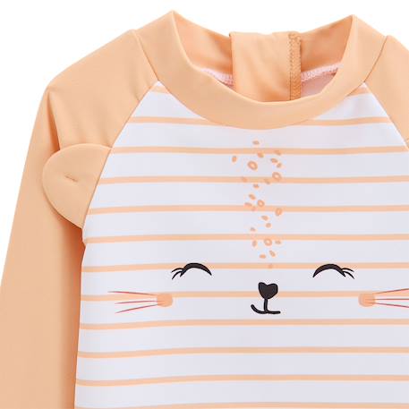 T-shirt de bain fille de protection uv calvi Corail 4 - vertbaudet enfant 