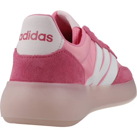 Baskets fille en cuir à lacets urbain Rose pink 3 - vertbaudet enfant 