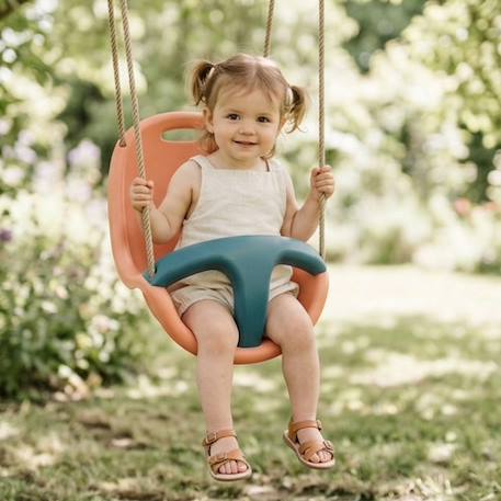 Siège bébé pour portique balançoire 1,9 m - 2,5 m pour enfants Bleu/corail 1 - vertbaudet enfant 