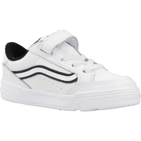 Baskets enfant garçon en cuir Blanc whtblk 5 - vertbaudet enfant 